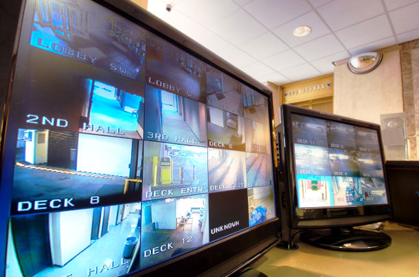 video surveillance system monitors