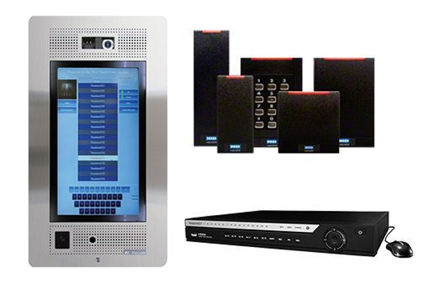 Products featured in this project include the Mircom TX3 Touch-F22 telephone access system; HID card reader; and WatchNet 8 Channel PoE NVR.