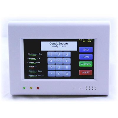 PowerSeries Pro Hardwired Touchscreen Keypad 7 inch with Prox Support in  Black or White Security Products