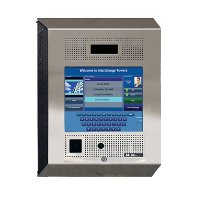 Surface-mount telephone entry panel